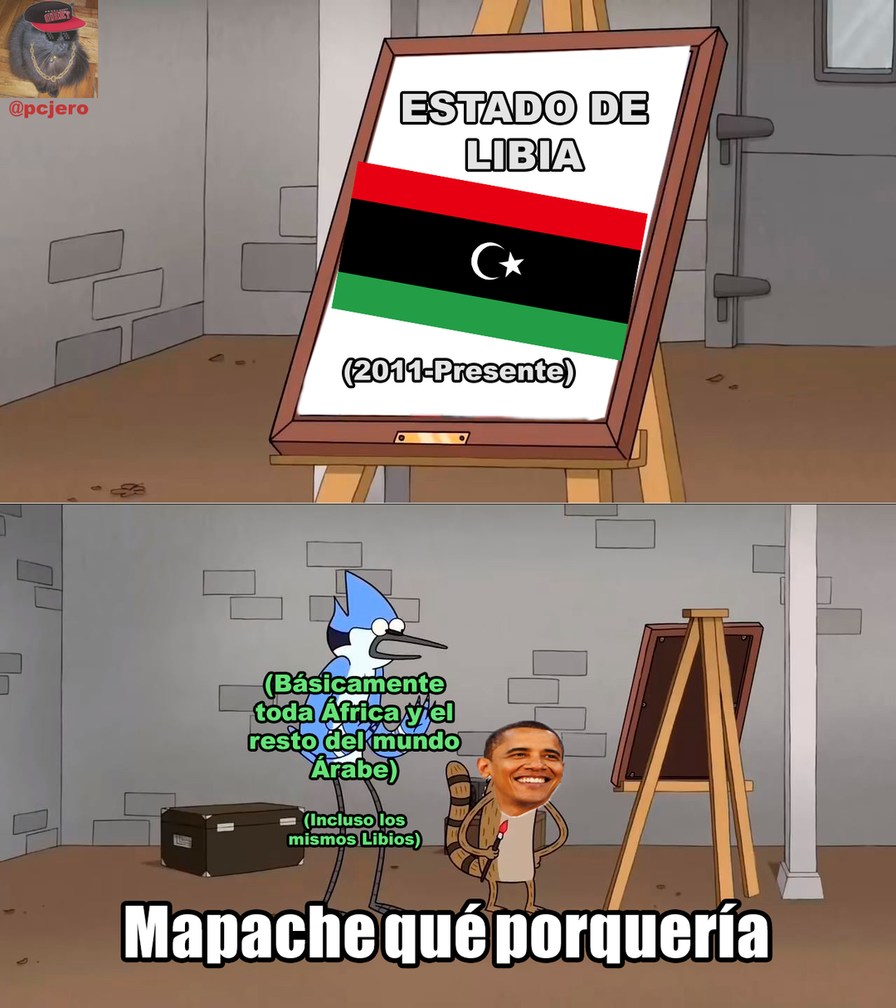 La Libia de ahora creada por Obama no le gusta ni a los mismos Libios - meme