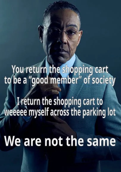 Shopping cart meme