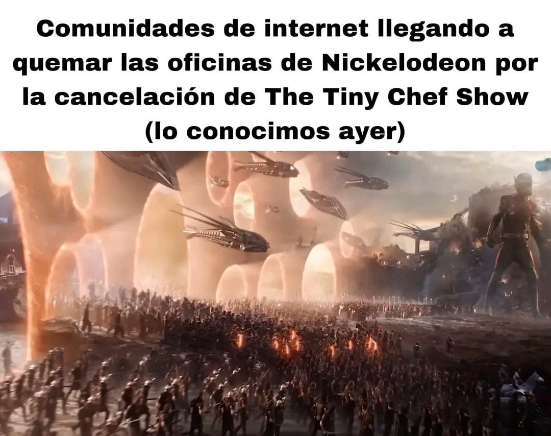 Internet quemando Nickelodeon por cancelar una serie que ni conocíamos - meme
