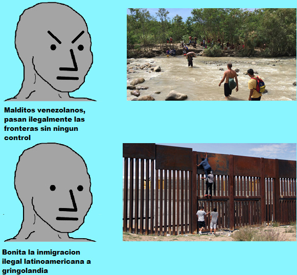 Hambrezuela, el chivo expiatorio de las migraciones en este continente - meme
