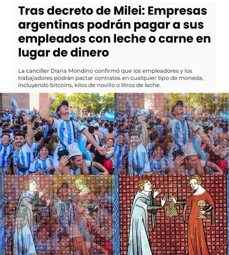 meme de las ultimas noticias de argentina en diciembre 2023