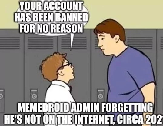 Admins can suck my nuts - meme