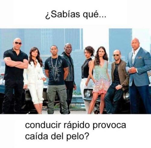 Lo peor de conducir rapido - meme