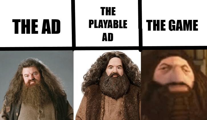 Every mobile game ad ever: playable, the game, ad - meme