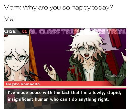 Danganronpa is very under rated. Play it in sub though, thank me later - meme