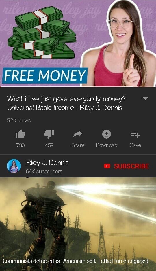 Riley does not understand bsic economics and is a retard in all subjects - meme