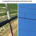 luckiest ever shot with an arrow