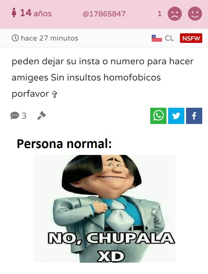 NO,CHUPALA XD - meme