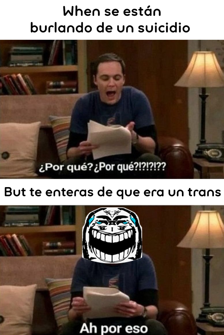 When andas bien transexual: Ack! - meme