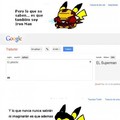Pikachu en Google Translator