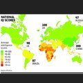 National IQ averages of the world