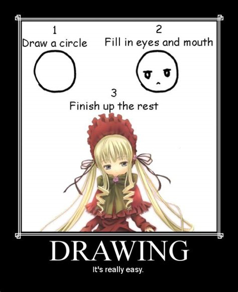 Drawing be like- - meme