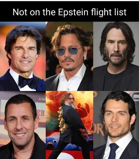No on the Epstein list - meme