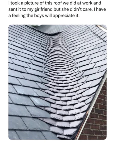 That roof was made by the elvish - meme