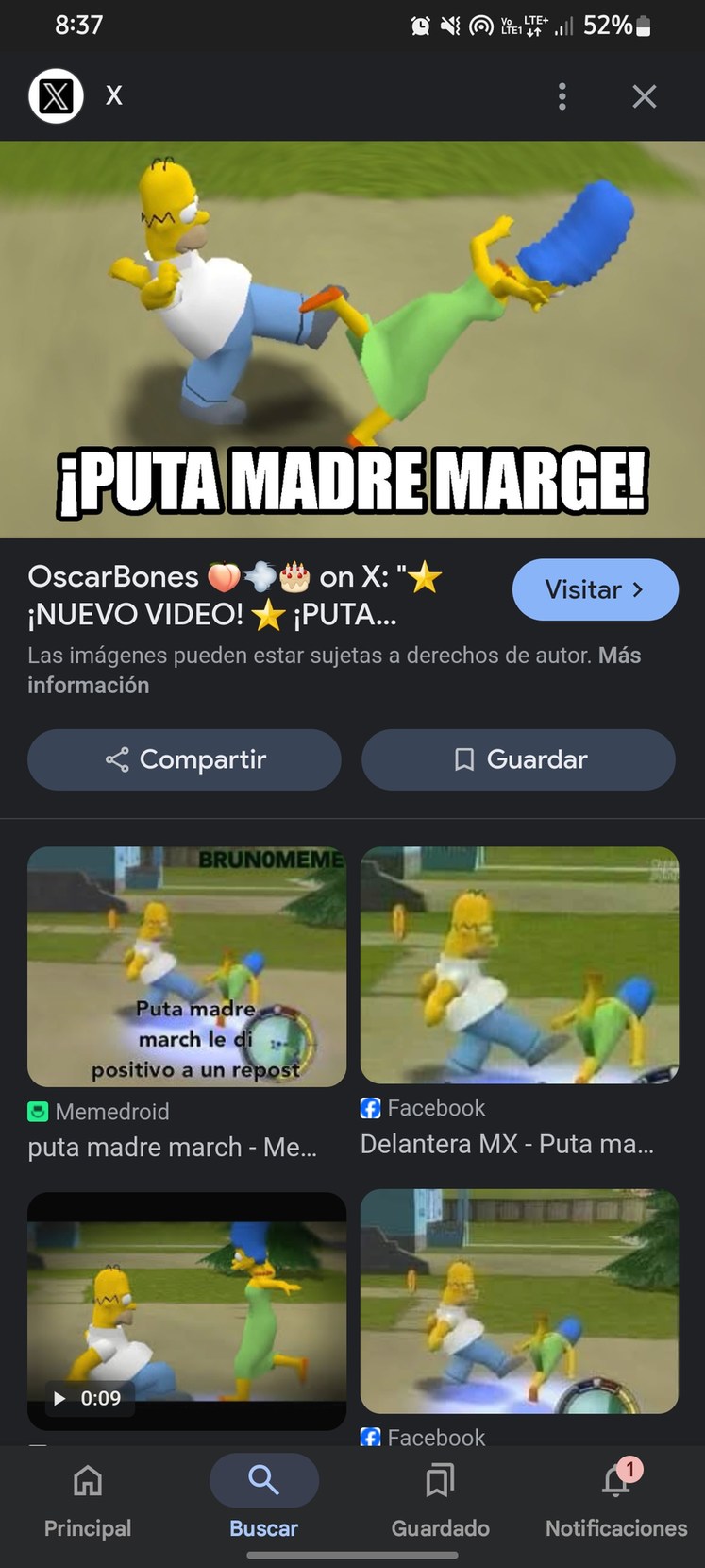 Puta madre marge - meme