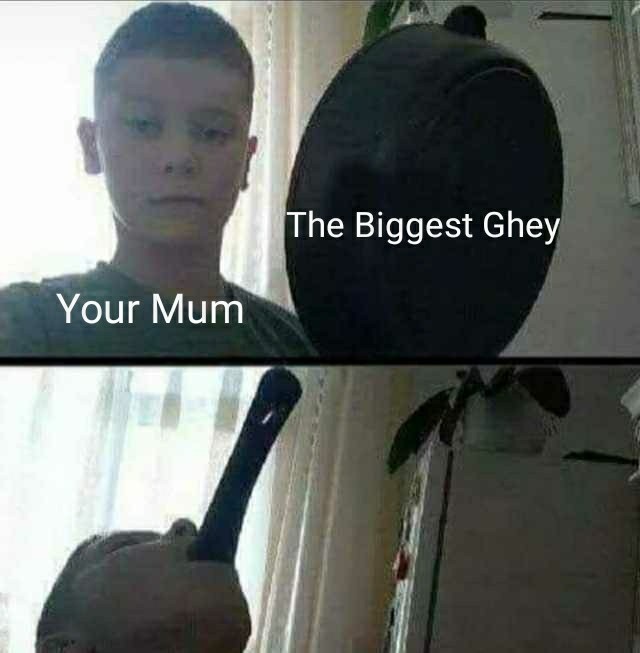 First comments Mum Ghey - meme