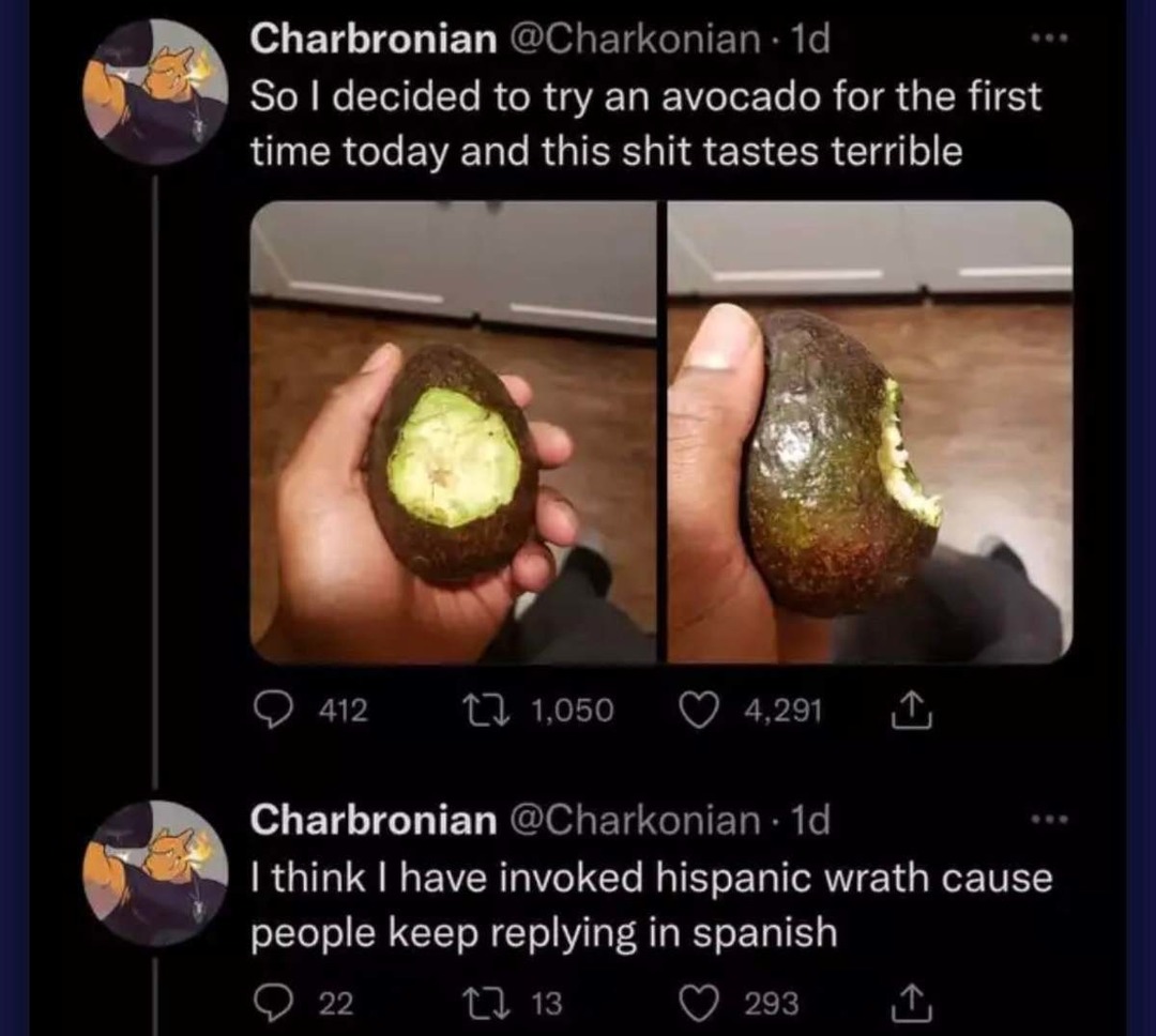 Needs to be on toast, right? - meme