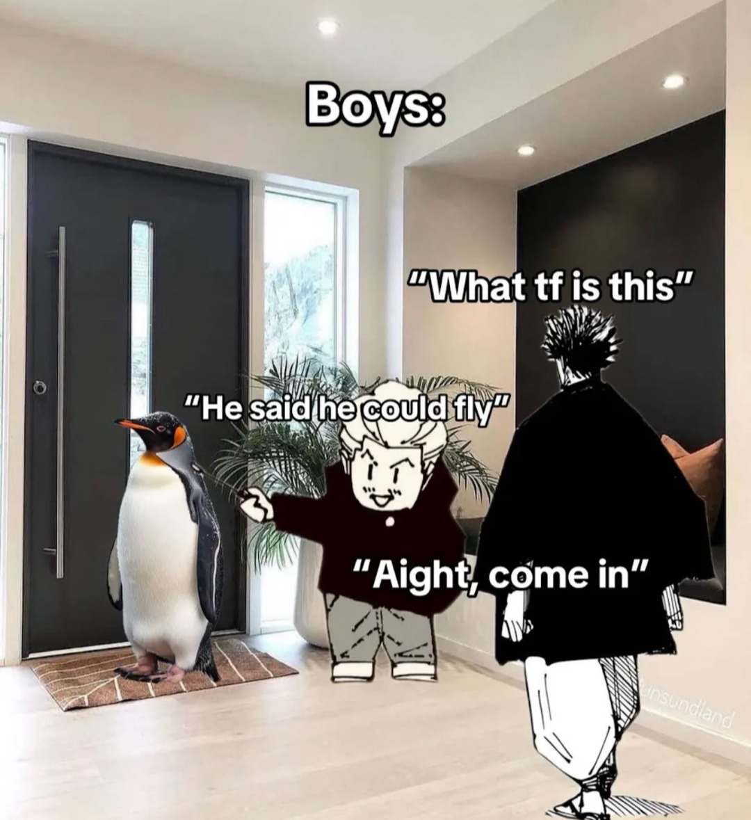 I think he can fly - meme