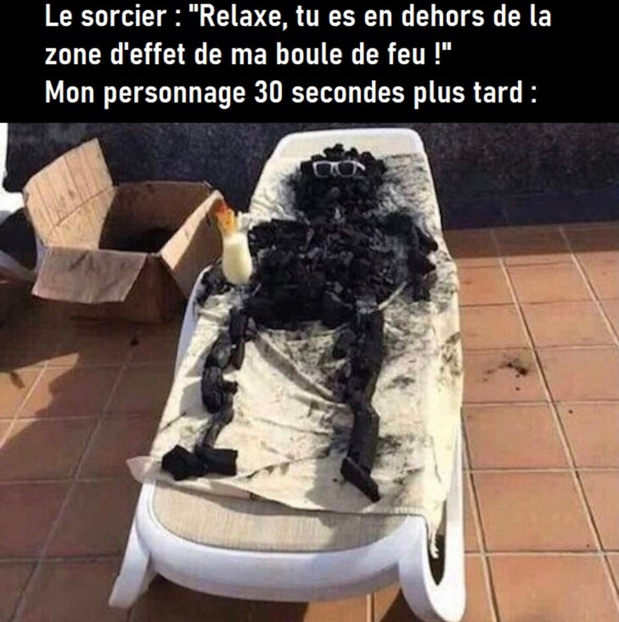 Le sorcier dit t’es safe, 30 sec plus tard t’es cuit - meme