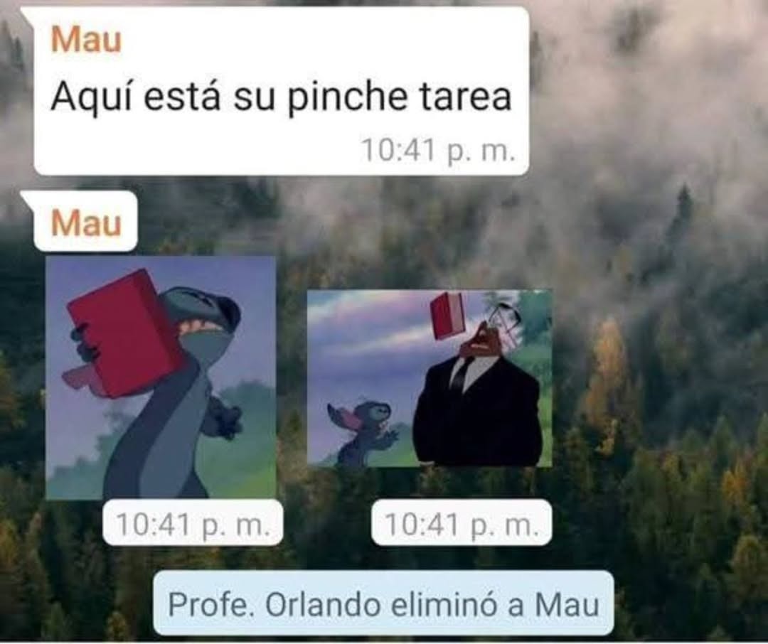 mau entregando tarea tipo 10.41 pm - meme