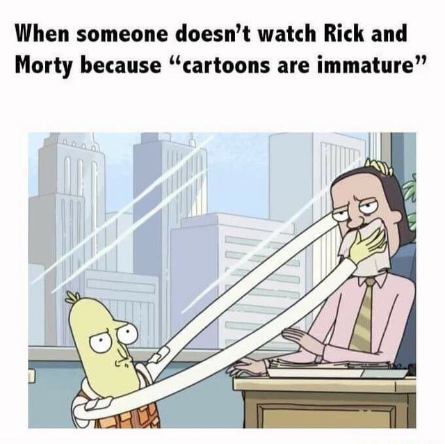 Rick and Morty x 97 years. - meme