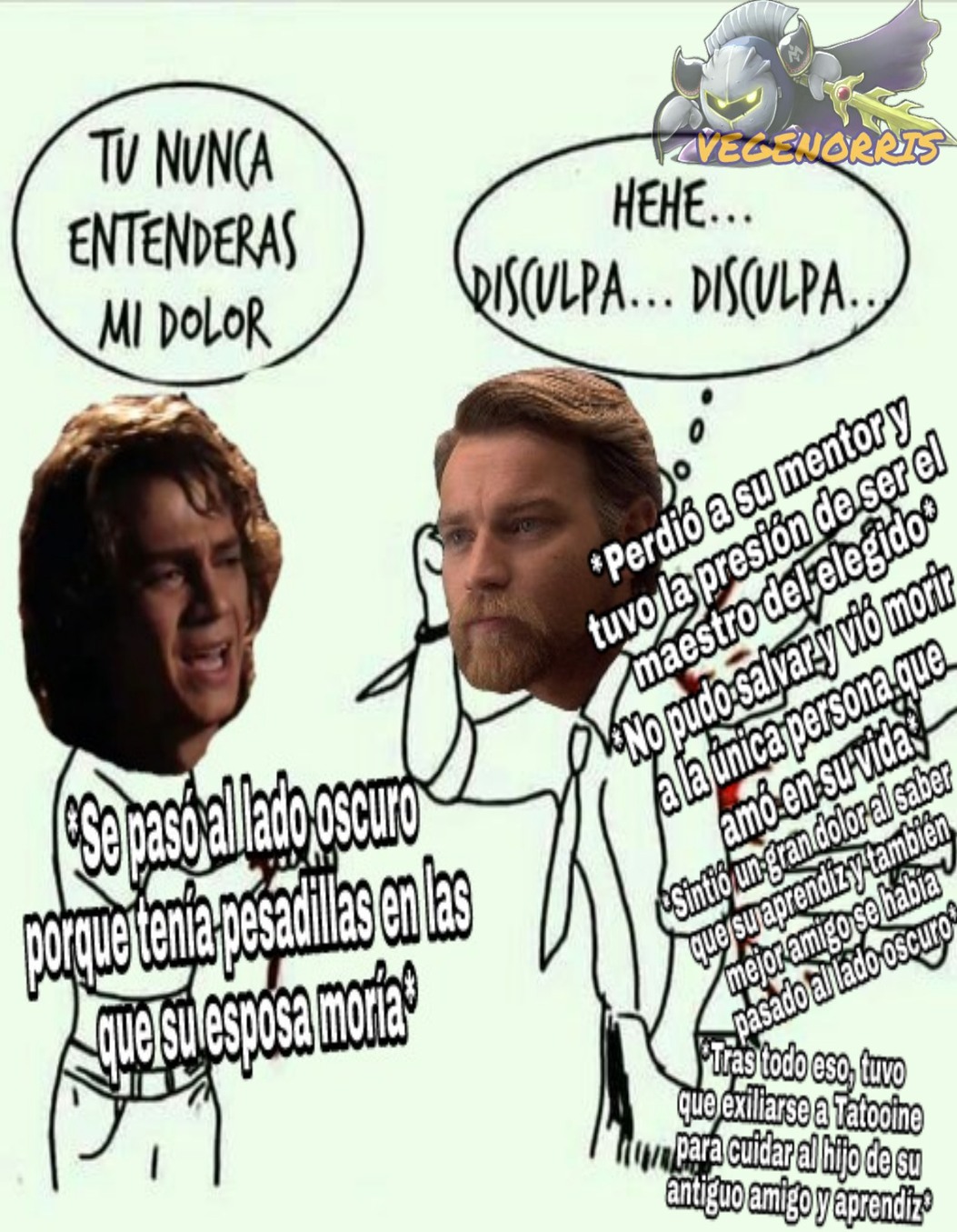 Obi-Wan es mejor Jedi que Anakin y Luke juntos. ;) - meme