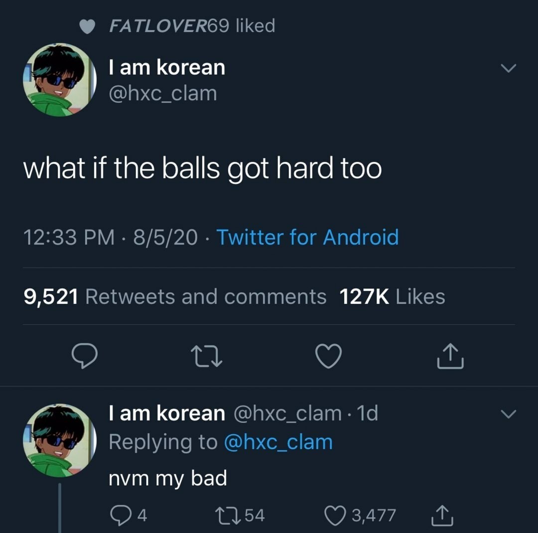 Yum, hard balls - meme
