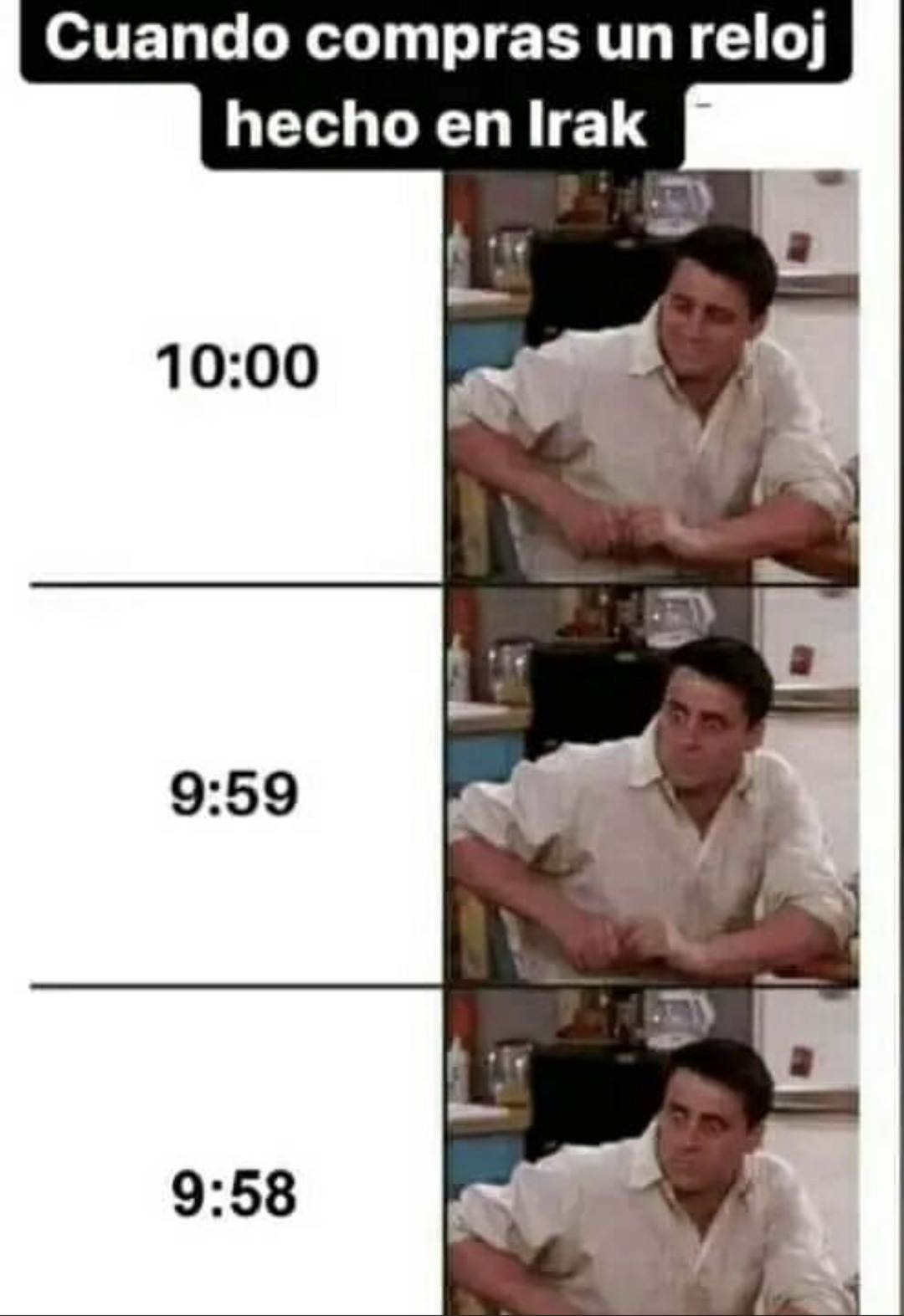 Reloj iraquí - meme