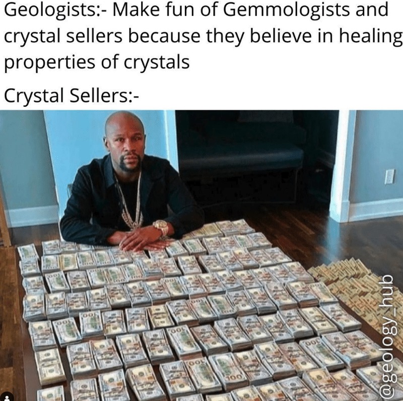 Crystal sellers stonks - meme