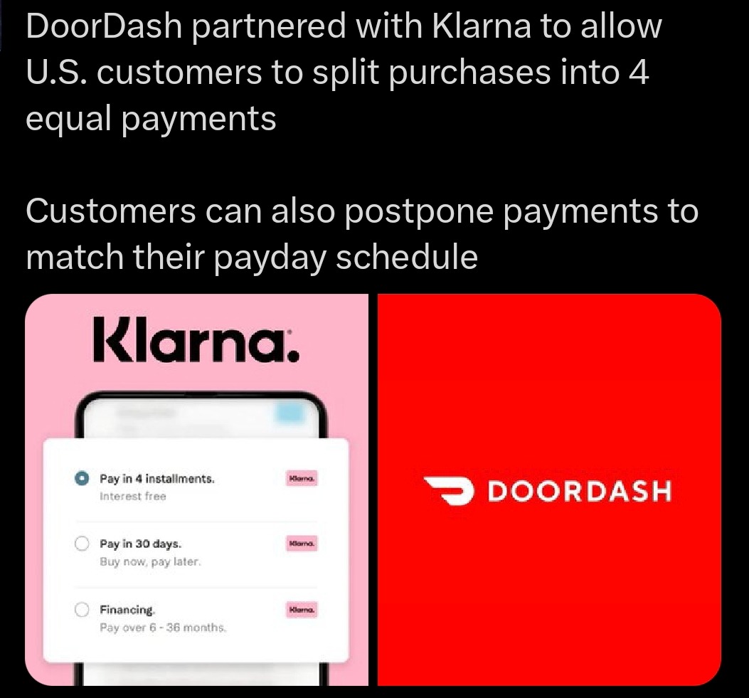 DoorDash really out here financing your late-night snacks - meme