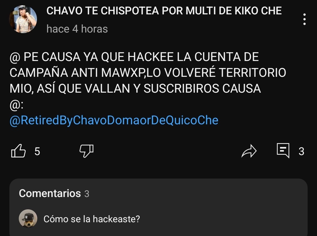 Pov: te doma el chavo - meme