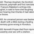 The Unusual Deaths