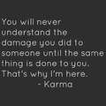 who hates karma