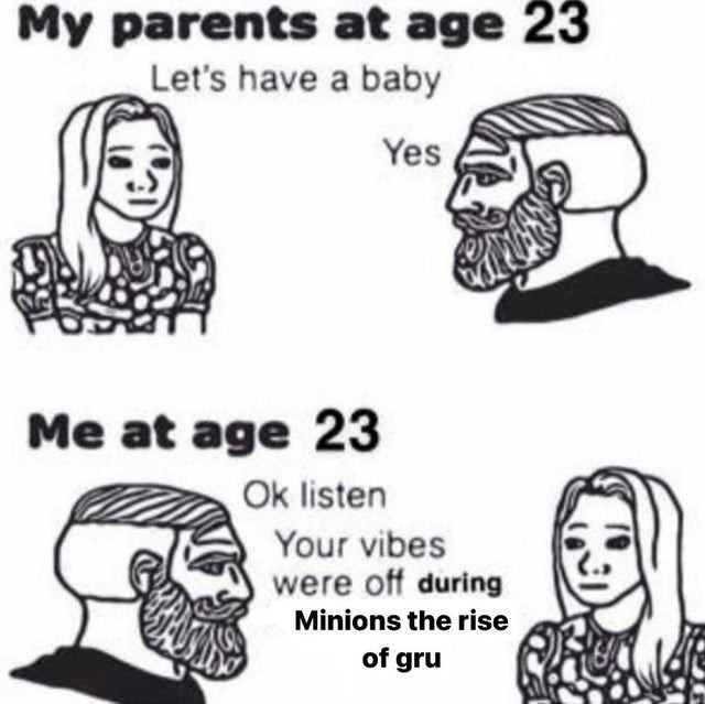 Your vibes were off during Minions the rise of gru - meme