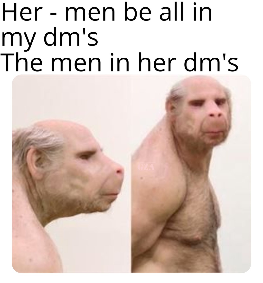 Men in dm's - meme