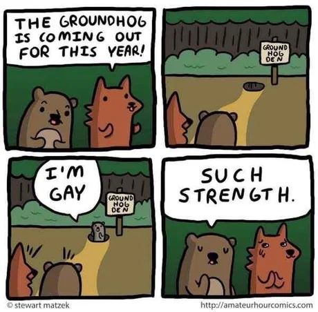 The Groundhog is coming out for this year - meme