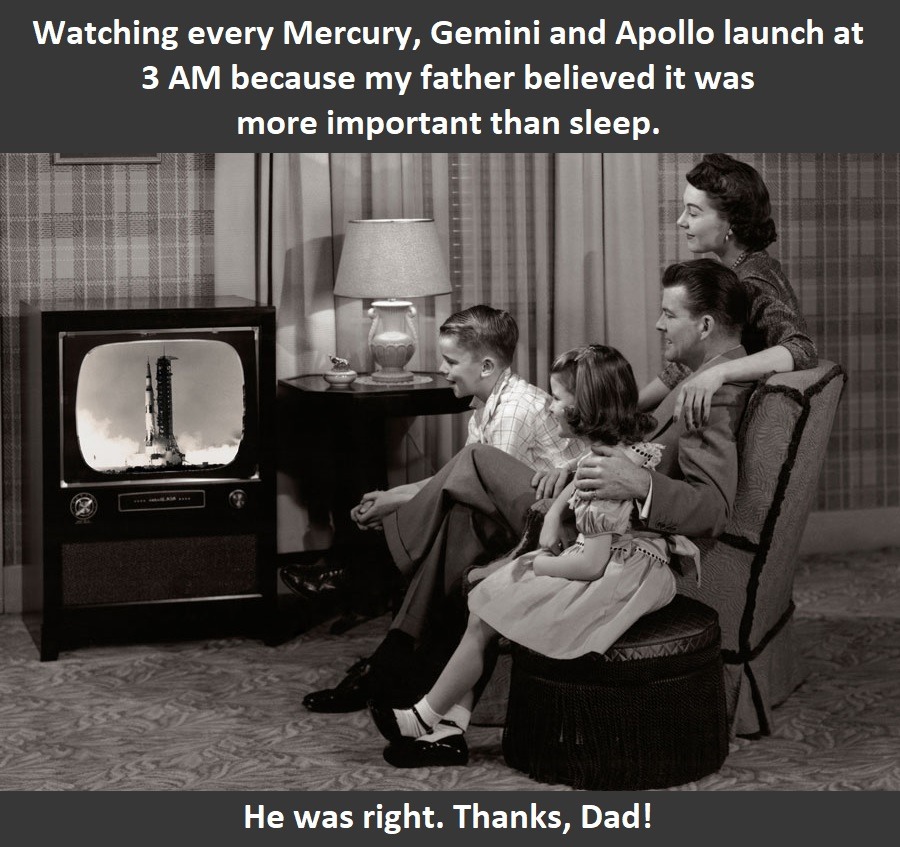 He developed a component of the Apollo 11 Command Module, so it only makes sense - meme