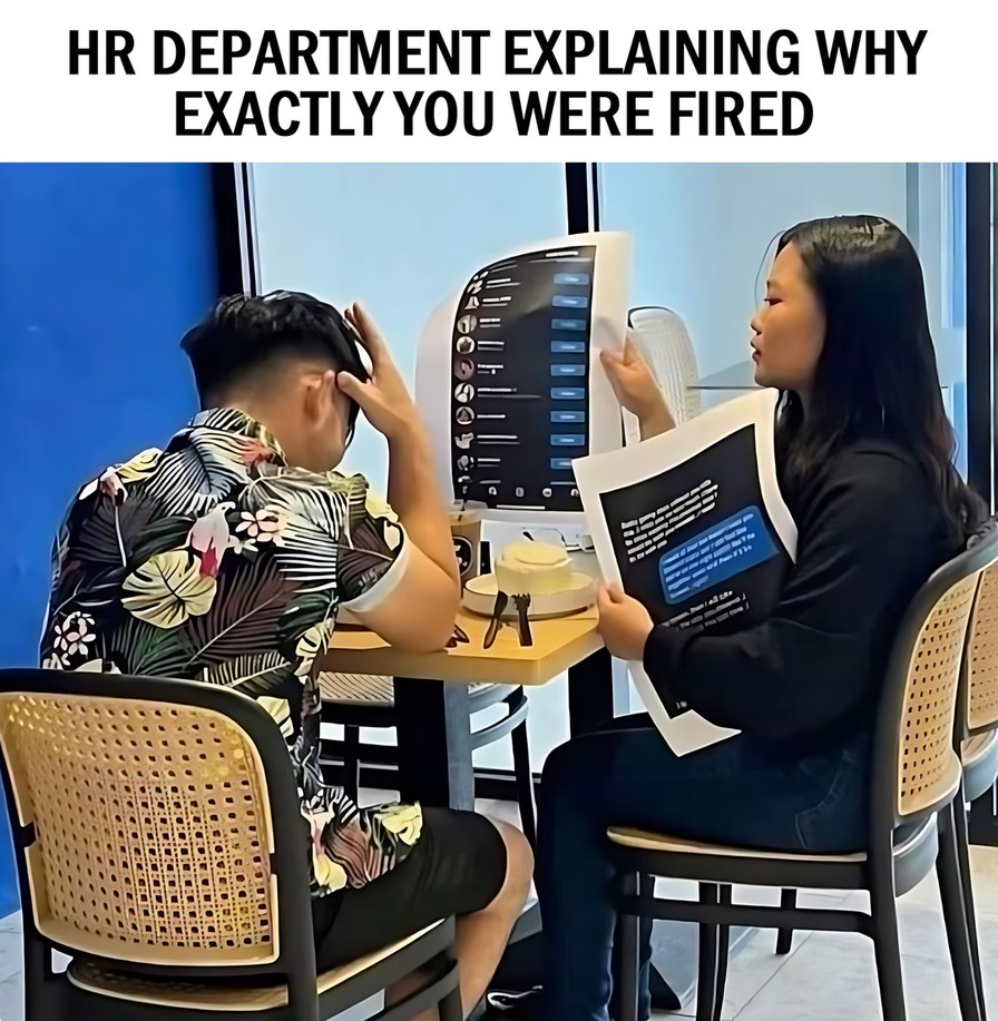 HR peeping in your social media - meme