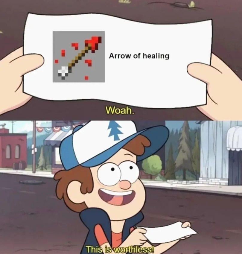 Arrow of healing - meme