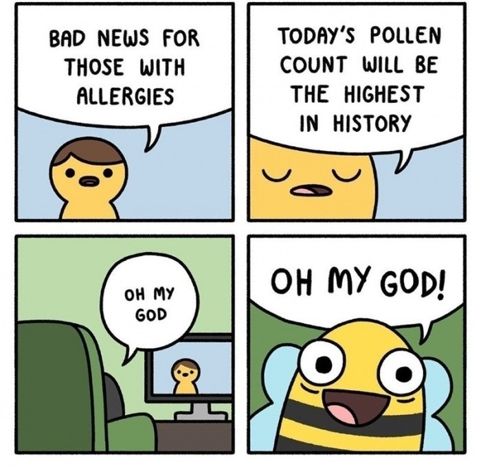 Happy bee noises... - meme
