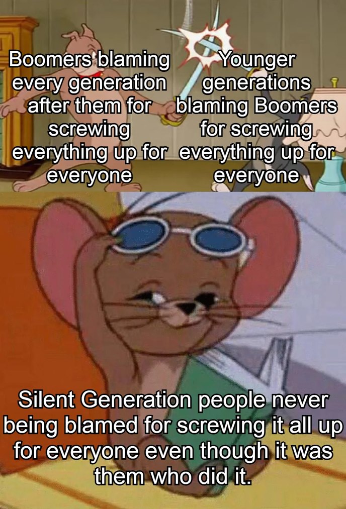 Silent generation - meme