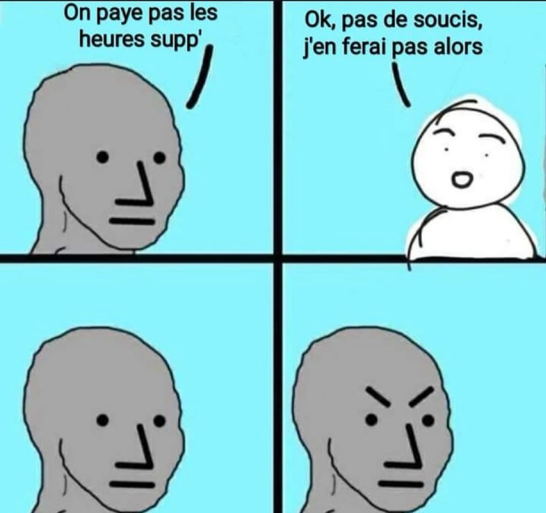 Pas payé, pas fait - meme
