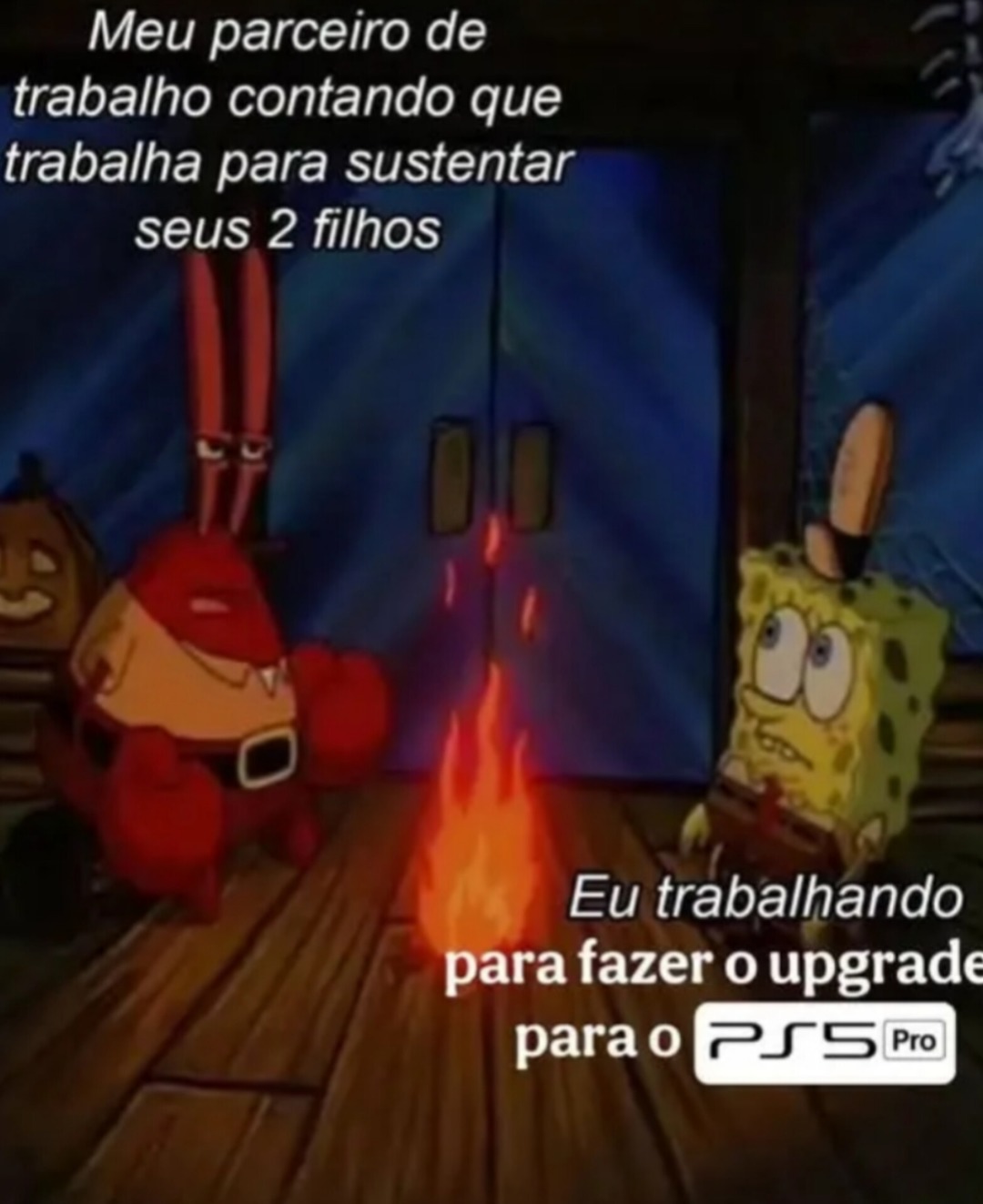 Filhos vs PS5 - meme