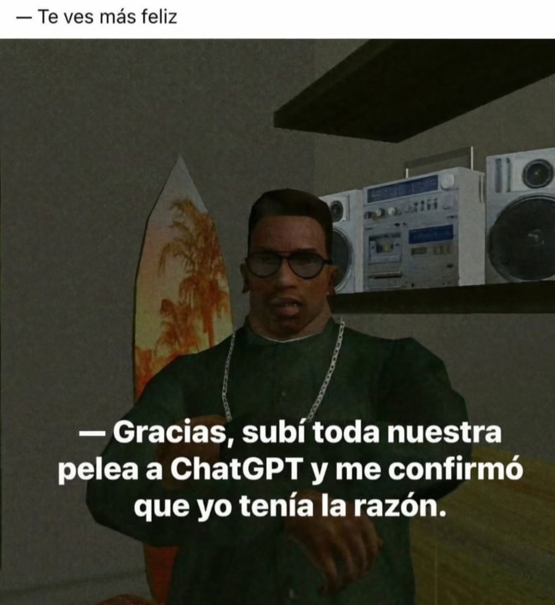 subí el drama a ChatGPT - meme
