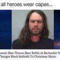 Wisconsin man throws beer at bartender when she changes Black Sabbath to Christmas music