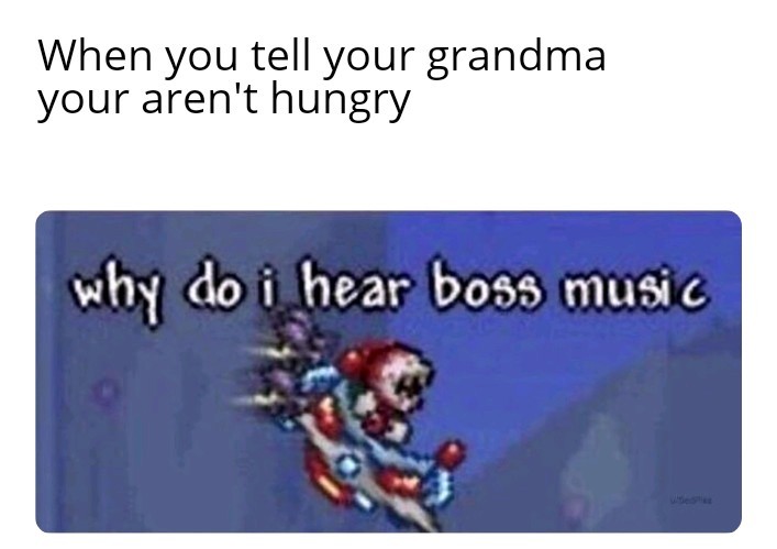 Grandma is ultimate boss - meme