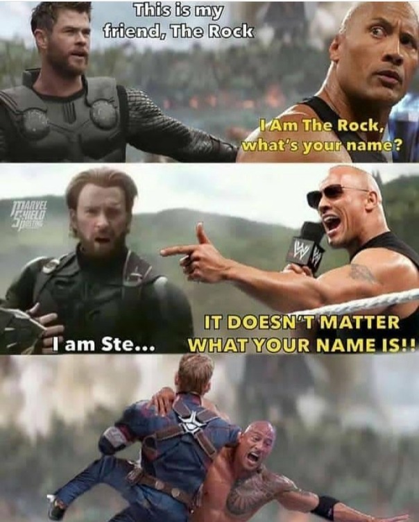 The rock - meme