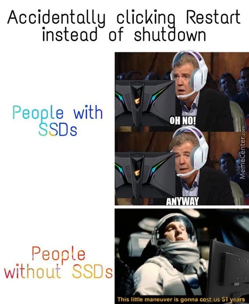 Ssd makes a difference - meme