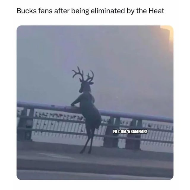 Bucks fans after being eliminated by the Heat - meme