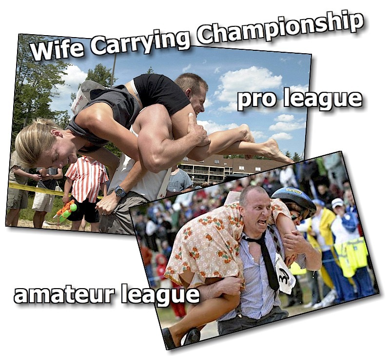 Wife Carrying Championship - meme